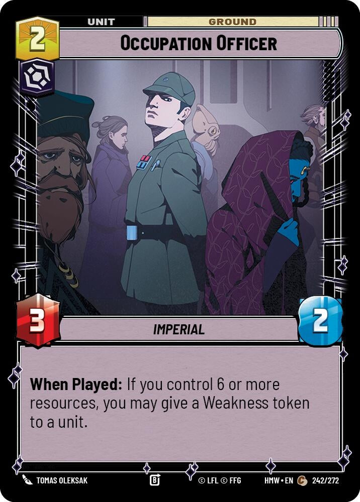 Image for Occupation Officer (242/272) [Homeworlds] - Star Wars: Unlimited
