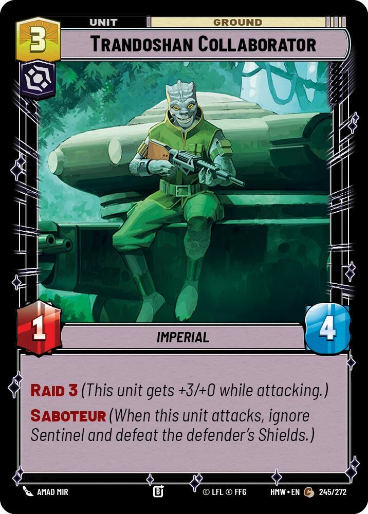 Image for Trandoshan Collaborator (245/272) [Homeworlds] - Star Wars: Unlimited
