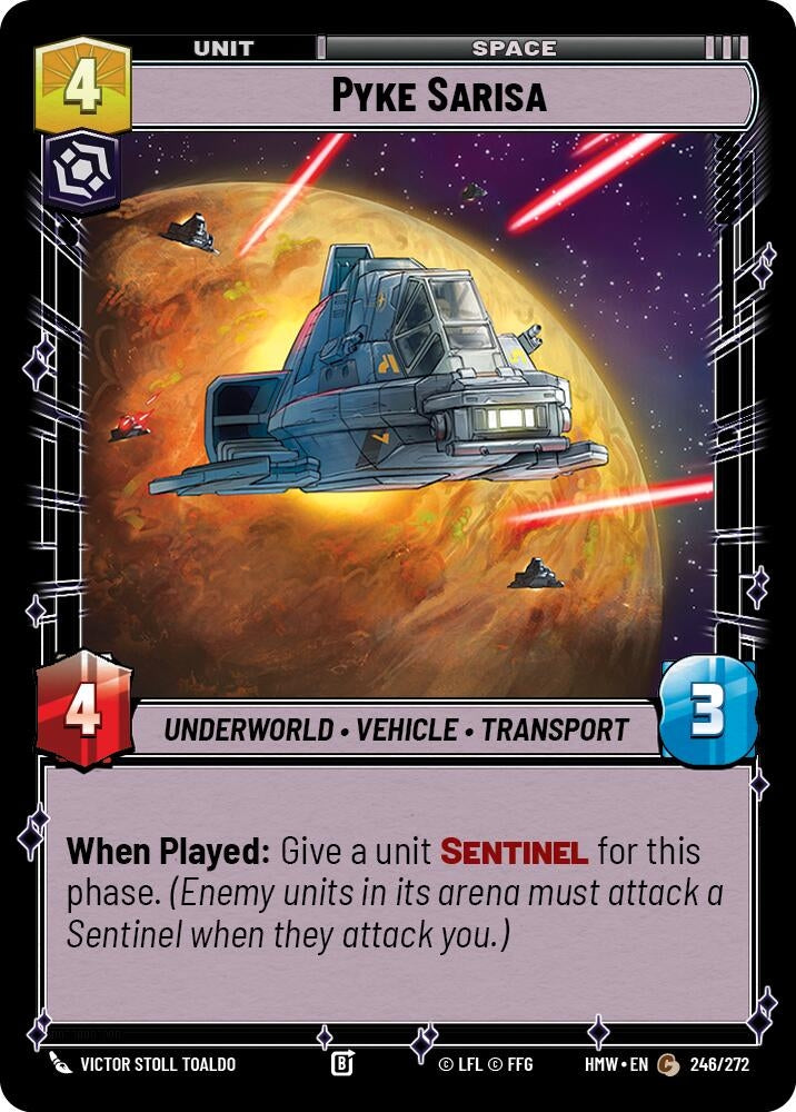 Image for Pyke Sarisa (246/272) [Homeworlds] - Star Wars: Unlimited