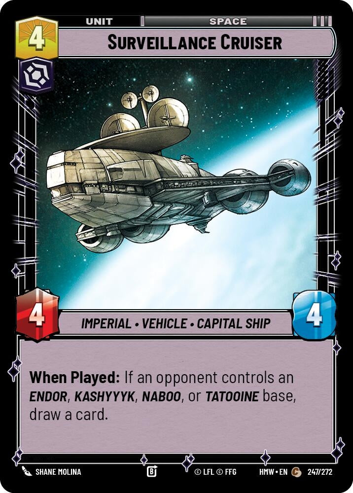 Image for Surveillance Cruiser (247/272) [Homeworlds] - Star Wars: Unlimited