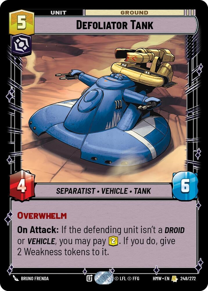 Image for Defoliator Tank (248/272) [Homeworlds] - Star Wars: Unlimited