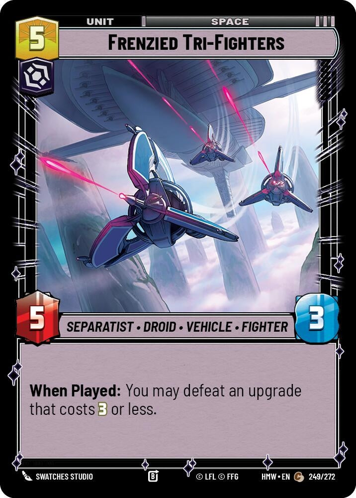 Image for Frenzied Tri-Fighters (249/272) [Homeworlds] - Star Wars: Unlimited