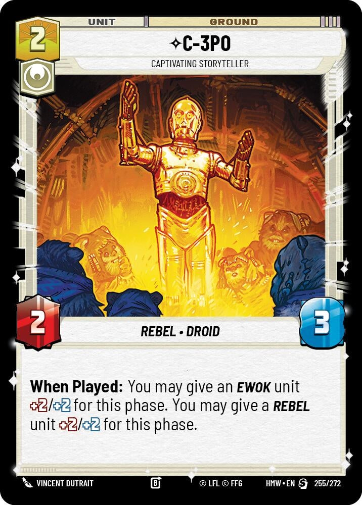 Image for C-3PO - Captivating Storyteller (255/272) [Homeworlds] - Star Wars: Unlimited