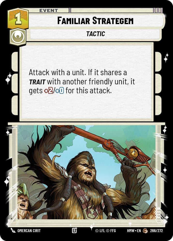 Image for Familiar Strategem (266/272) [Homeworlds] - Star Wars: Unlimited