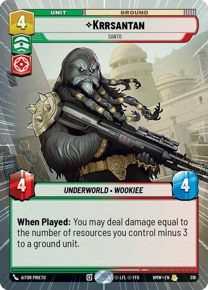 Image for Krrsantan - Santo (Hyperspace) (318) [Homeworlds] - Star Wars: Unlimited