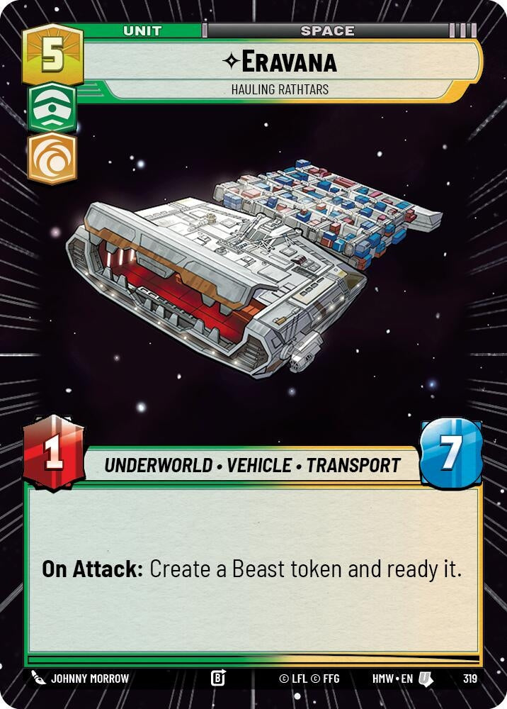 Image for Eravana - Hauling Rathtars (Hyperspace) (319) [Homeworlds] - Star Wars: Unlimited