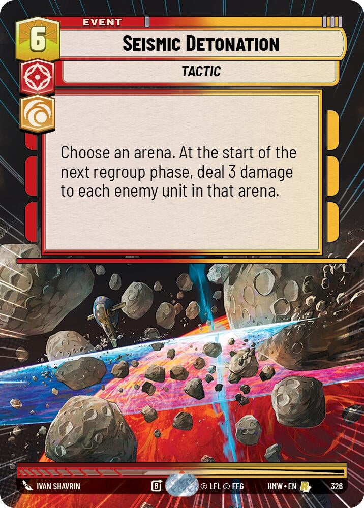 Image for Seismic Detonation (Hyperspace) (326) [Homeworlds] - Star Wars: Unlimited