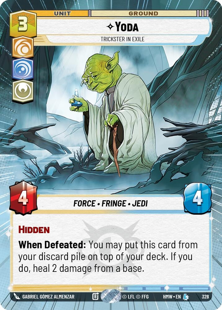 Image for Yoda - Trickster in Exile (Hyperspace) (328) [Homeworlds] - Star Wars: Unlimited