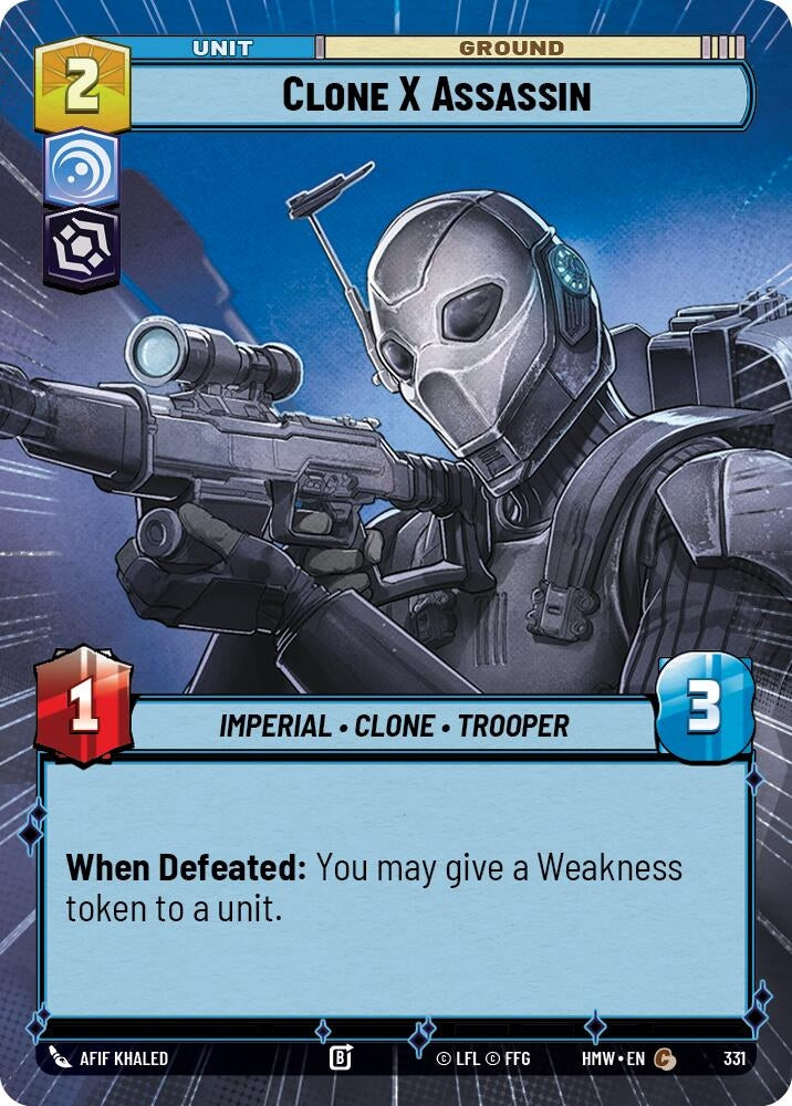 Image for Clone X Assassin (Hyperspace) (331) [Homeworlds] - Star Wars: Unlimited
