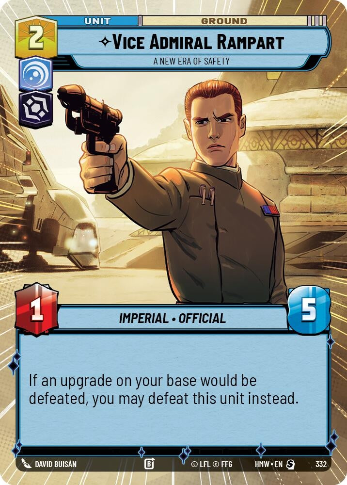 Image for Vice Admiral Rampart - A New Era of Safety (Hyperspace) (332) [Homeworlds] - Star Wars: Unlimited