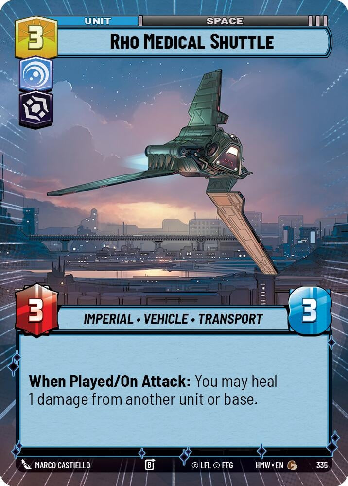 Image for Rho Medical Shuttle (Hyperspace) (335) [Homeworlds] - Star Wars: Unlimited