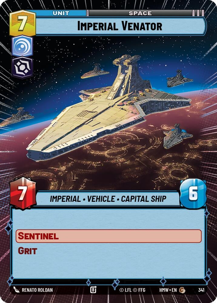 Image for Imperial Venator (Hyperspace) (341) [Homeworlds] - Star Wars: Unlimited