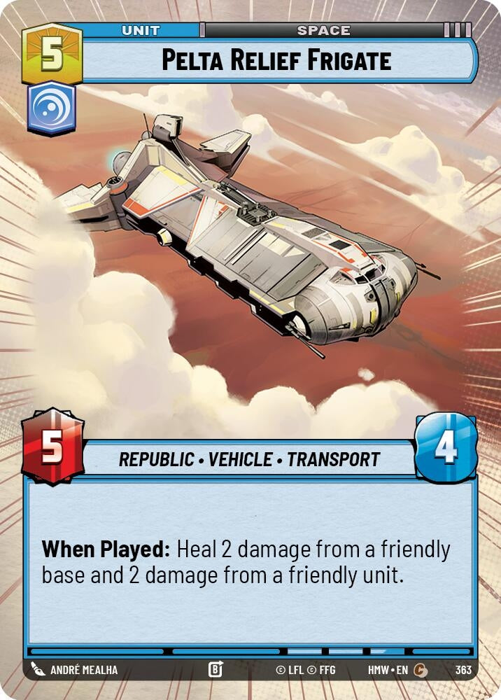 Image for Pelta Relief Frigate (Hyperspace) (363) [Homeworlds] - Star Wars: Unlimited