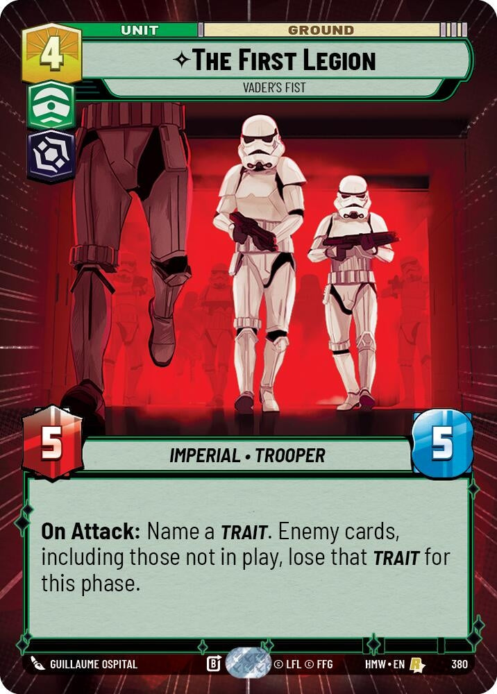 Image for The First Legion - Vader's Fist (Hyperspace) (380) [Homeworlds] - Star Wars: Unlimited
