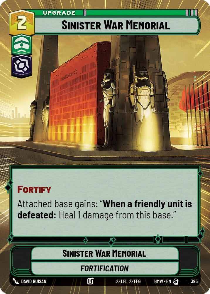 Image for Sinister War Memorial (Hyperspace) (385) [Homeworlds] - Star Wars: Unlimited