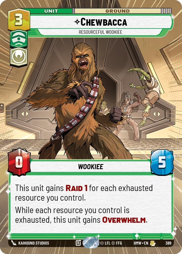 Image for Chewbacca - Resourceful Wookiee (Hyperspace) (389) [Homeworlds] - Star Wars: Unlimited