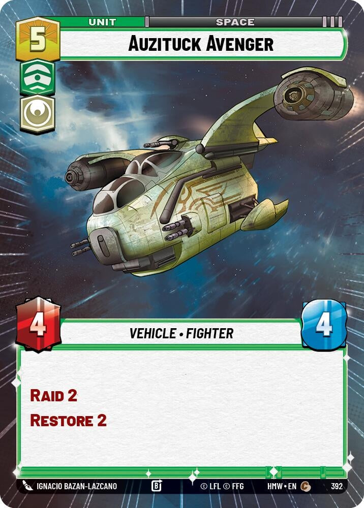 Image for Auzituck Avenger (Hyperspace) (392) [Homeworlds] - Star Wars: Unlimited