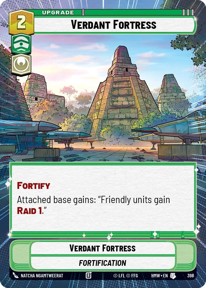 Image for Verdant Fortress (Hyperspace) (398) [Homeworlds] - Star Wars: Unlimited