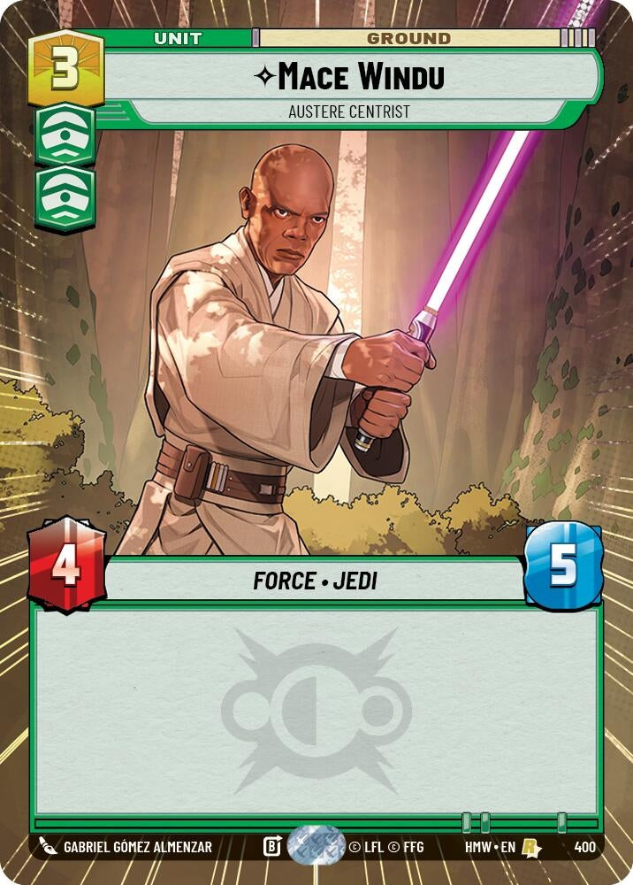 Image for Mace Windu - Austere Centrist (Hyperspace) (400) [Homeworlds] - Star Wars: Unlimited