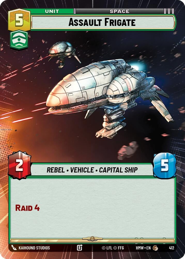 Image for Assault Frigate (Hyperspace) (412) [Homeworlds] - Star Wars: Unlimited
