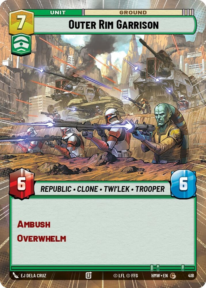 Image for Outer Rim Garrison (Hyperspace) (418) [Homeworlds] - Star Wars: Unlimited