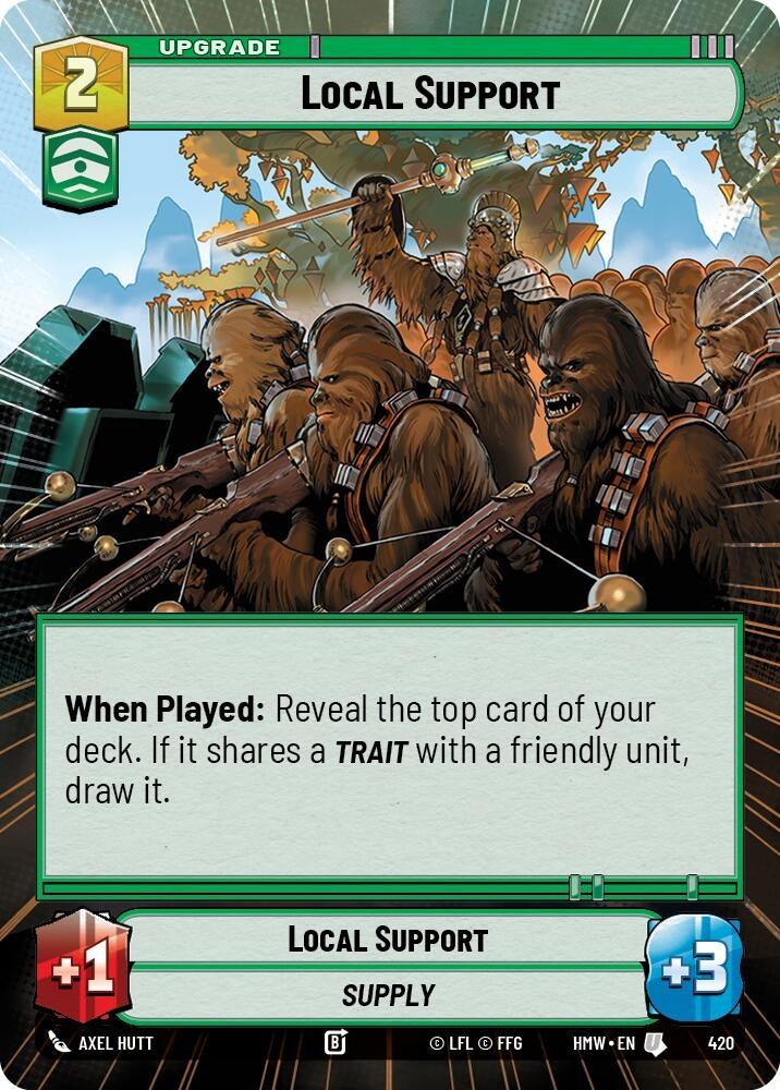 Image for Local Support (Hyperspace) (420) [Homeworlds] - Star Wars: Unlimited