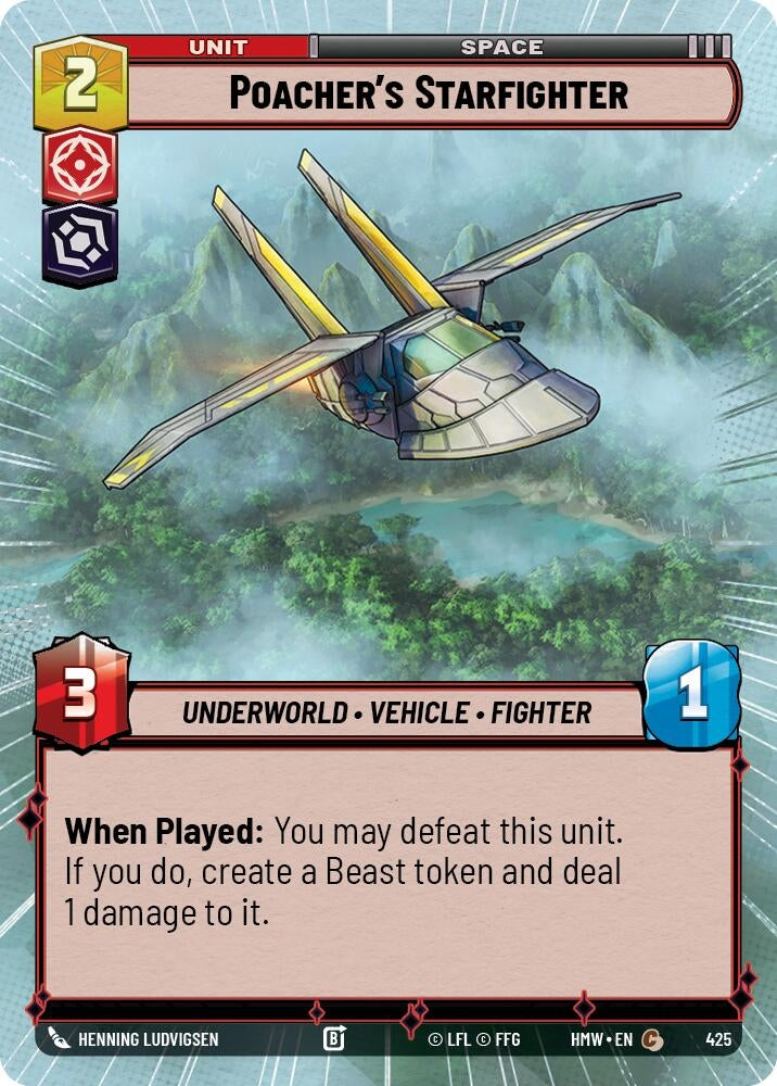 Image for Poacher's Starfighter (Hyperspace) (425) [Homeworlds] - Star Wars: Unlimited