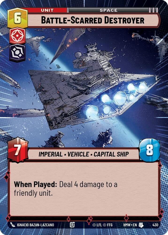 Image for Battle-Scarred Destroyer (Hyperspace) (430) [Homeworlds] - Star Wars: Unlimited