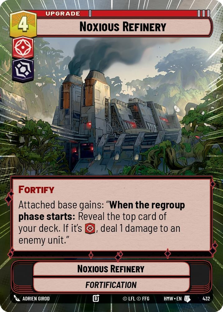 Image for Noxious Refinery (Hyperspace) (432) [Homeworlds] - Star Wars: Unlimited