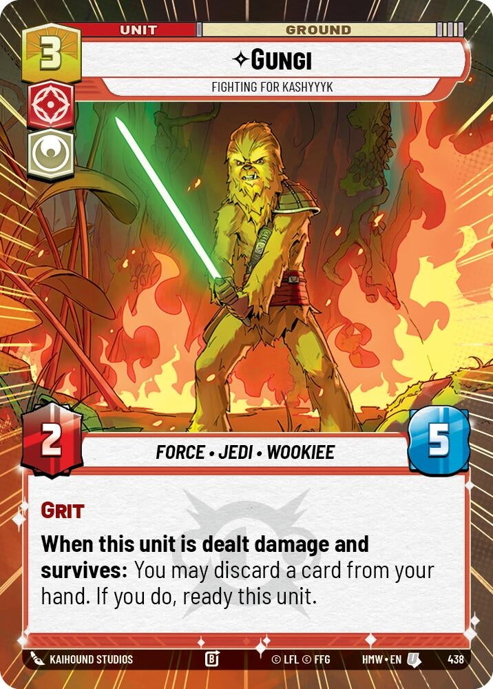 Image for Gungi - Fighting for Kashyyyk (Hyperspace) (438) [Homeworlds] - Star Wars: Unlimited