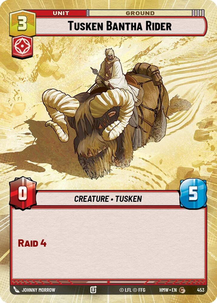 Image for Tusken Bantha Rider (Hyperspace) (453) [Homeworlds] - Star Wars: Unlimited