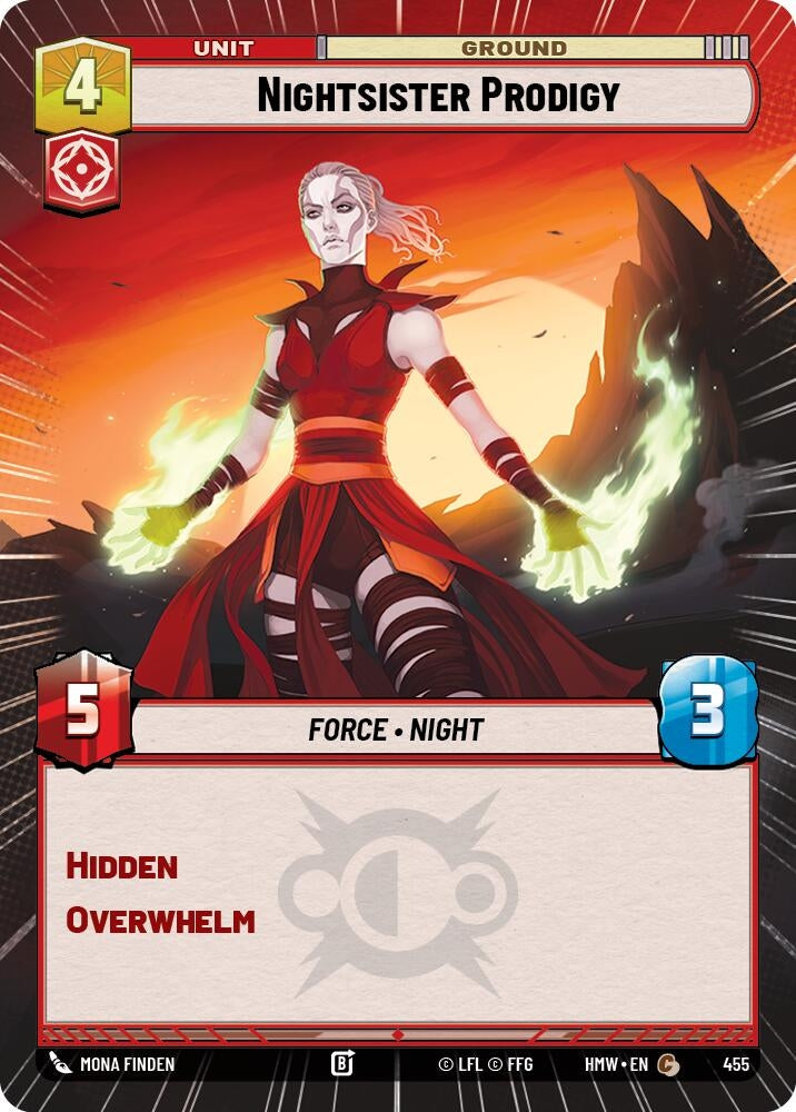 Image for Nightsister Prodigy (Hyperspace) (455) [Homeworlds] - Star Wars: Unlimited