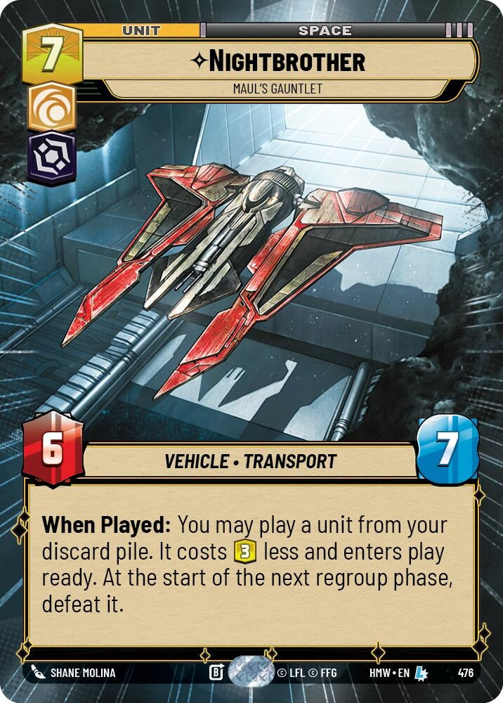 Image for Nightbrother - Maul's Gauntlet (Hyperspace) (476) [Homeworlds] - Star Wars: Unlimited