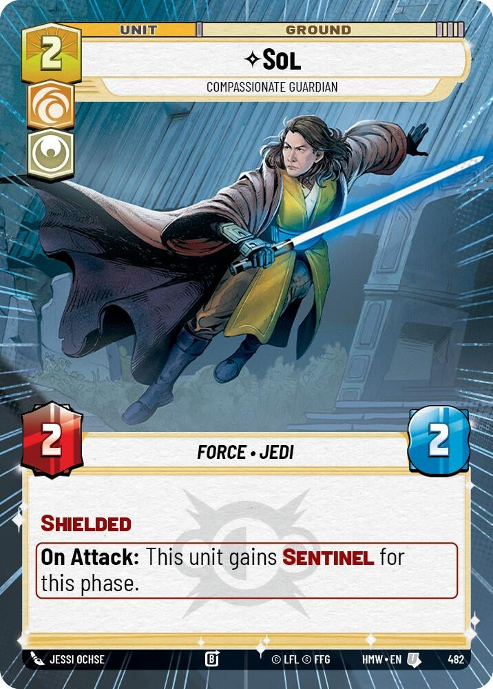 Image for Sol - Compassionate Guardian (Hyperspace) (482) [Homeworlds] - Star Wars: Unlimited
