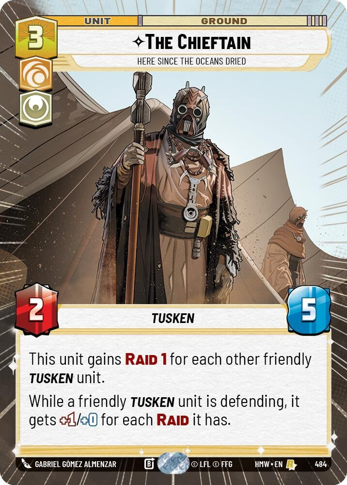 Image for The Chieftain - Here Since the Oceans Dried (Hyperspace) (484) [Homeworlds] - Star Wars: Unlimited