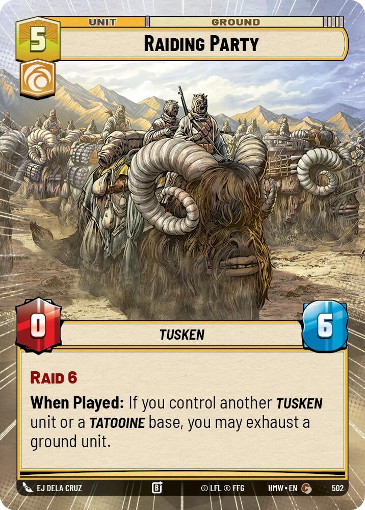 Image for Raiding Party (Hyperspace) (502) [Homeworlds] - Star Wars: Unlimited