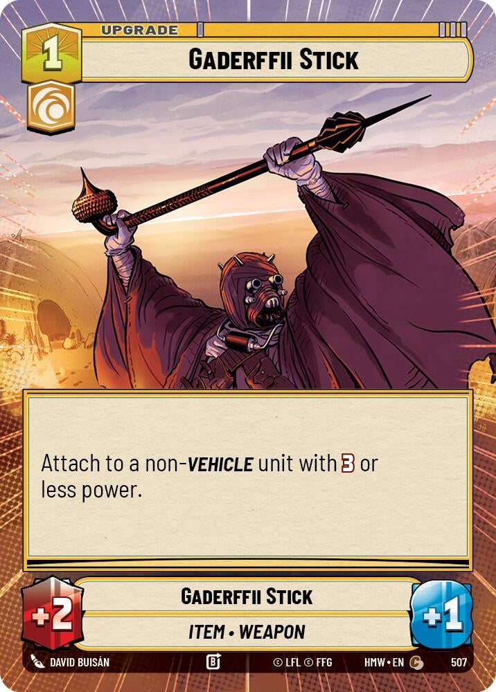 Image for Gaderffii Stick (Hyperspace) (507) [Homeworlds] - Star Wars: Unlimited