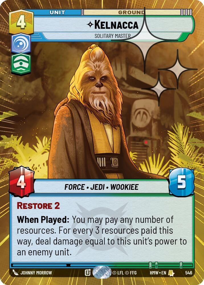 Image for Kelnacca - Solitary Master (Hyperspace Foil) (546) [Homeworlds] - Star Wars: Unlimited