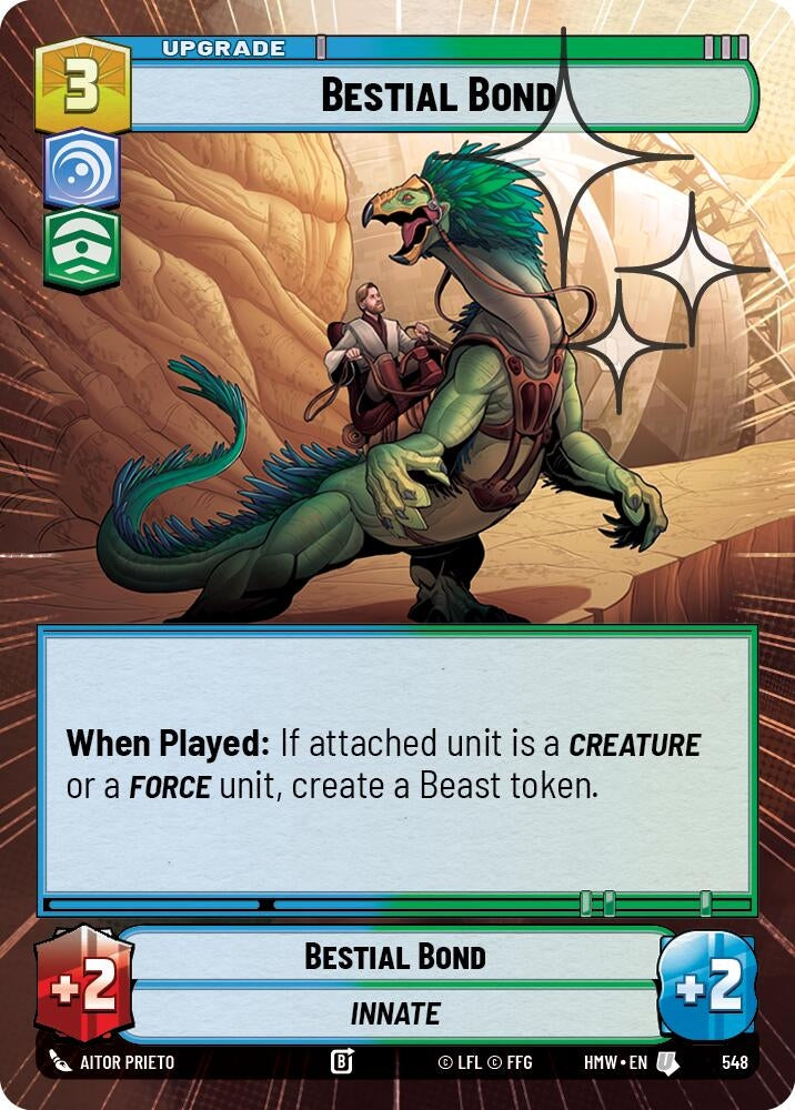 Image for Bestial Bond (Hyperspace Foil) (548) [Homeworlds] - Star Wars: Unlimited