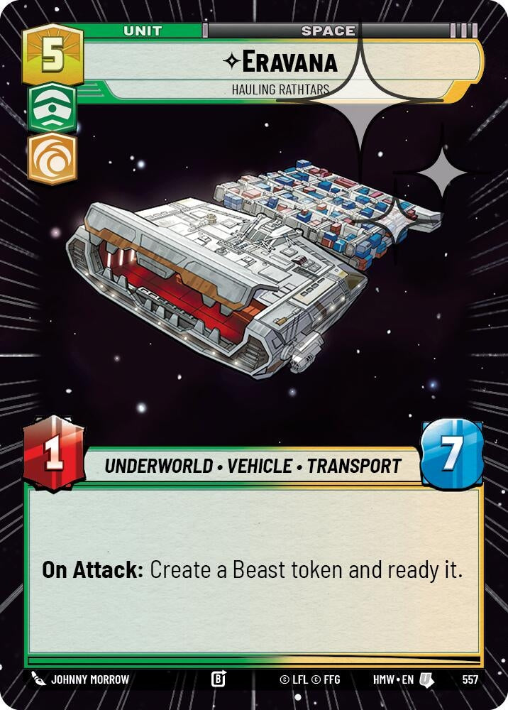 Image for Eravana - Hauling Rathtars (Hyperspace Foil) (557) [Homeworlds] - Star Wars: Unlimited