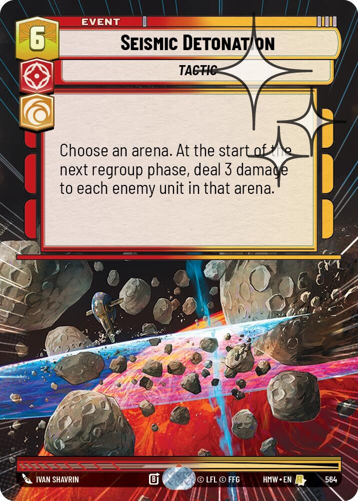 Image for Seismic Detonation (Hyperspace Foil) (564) [Homeworlds] - Star Wars: Unlimited