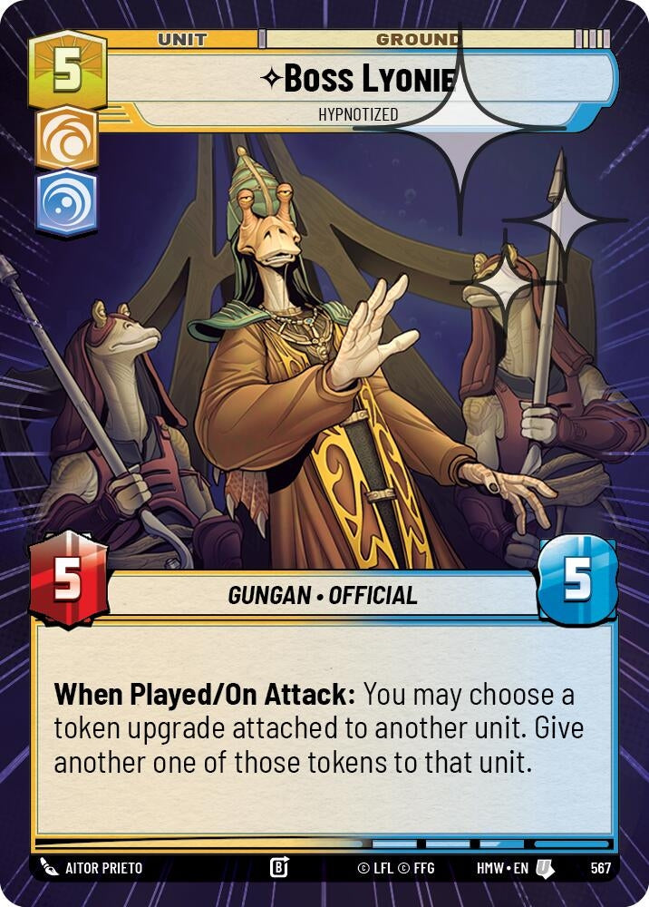 Image for Boss Lyonie - Hypnotized (Hyperspace Foil) (567) [Homeworlds] - Star Wars: Unlimited
