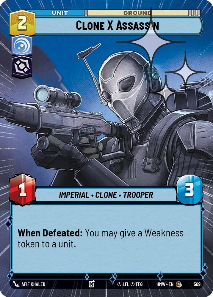 Image for Clone X Assassin (Hyperspace Foil) (569) [Homeworlds] - Star Wars: Unlimited