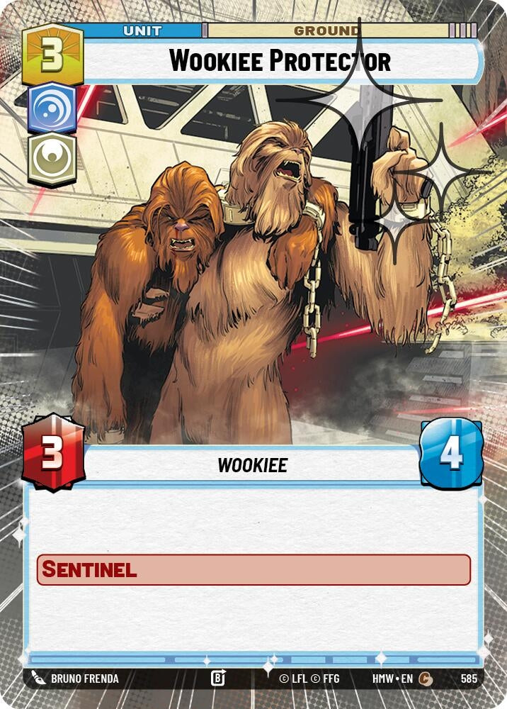 Image for Wookiee Protector (Hyperspace Foil) (585) [Homeworlds] - Star Wars: Unlimited