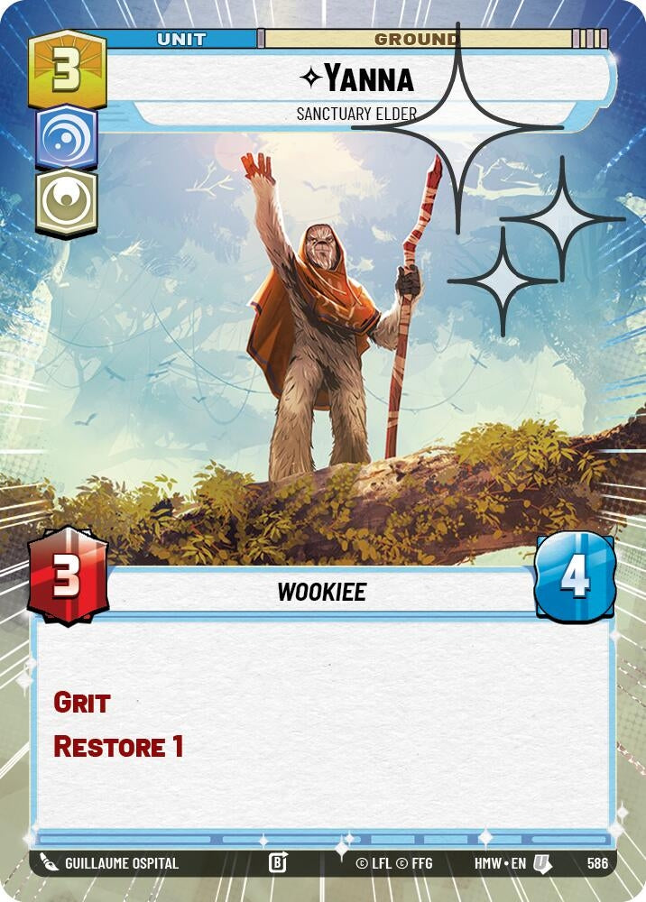 Image for Yanna - Sanctuary Elder (Hyperspace Foil) (586) [Homeworlds] - Star Wars: Unlimited