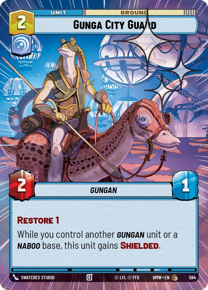 Image for Gunga City Guard (Hyperspace Foil) (594) [Homeworlds] - Star Wars: Unlimited