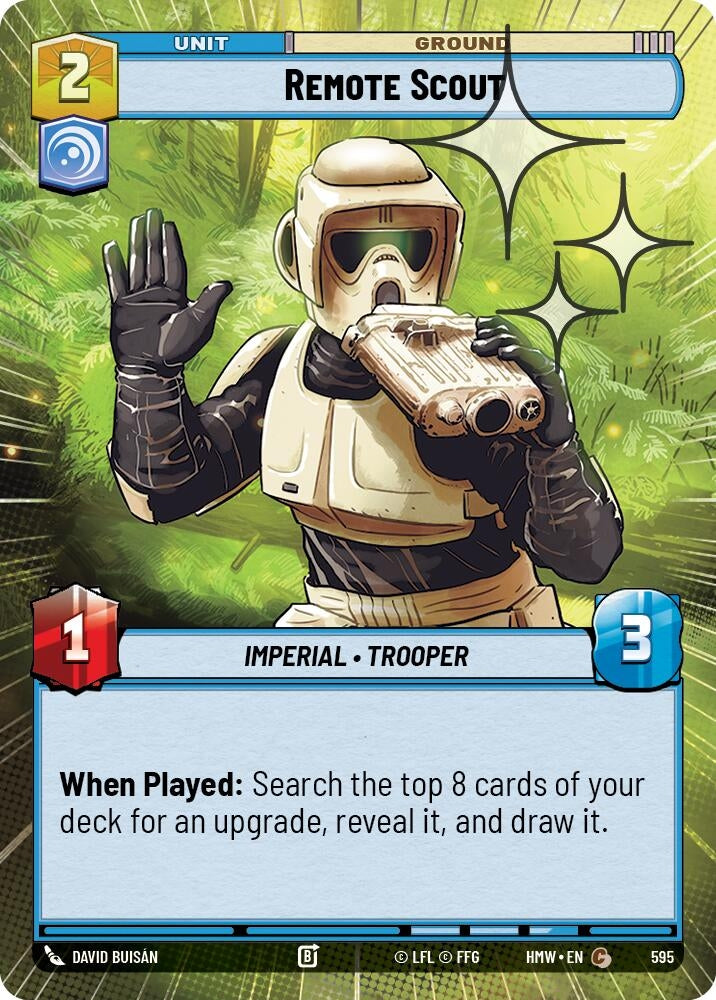 Image for Remote Scout (Hyperspace Foil) (595) [Homeworlds] - Star Wars: Unlimited