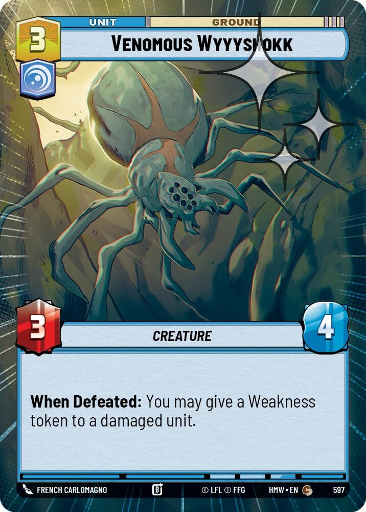 Image for Venomous Wyyyshokk (Hyperspace Foil) (597) [Homeworlds] - Star Wars: Unlimited