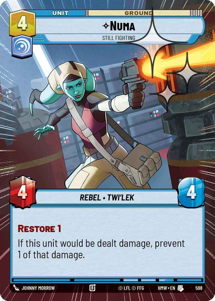 Image for Numa - Still Fighting (Hyperspace Foil) (598) [Homeworlds] - Star Wars: Unlimited