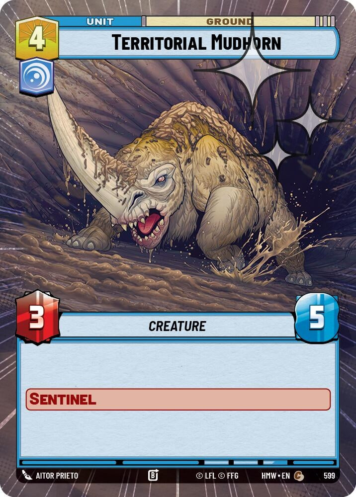 Image for Territorial Mudhorn (Hyperspace Foil) (599) [Homeworlds] - Star Wars: Unlimited